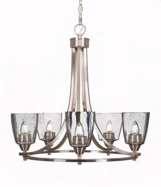Toltec Lighting - 3405-BN-461 - Five Light Chandelier - Paramount - Brushed Nickel