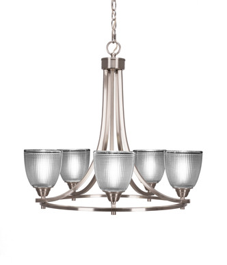 Toltec Lighting - 3405-BN-500 - Five Light Chandelier - Paramount - Brushed Nickel