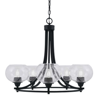 Toltec Lighting - 3405-MB-202 - Five Light Chandelier - Paramount - Matte Black