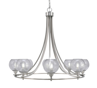 Toltec Lighting - 3408-BN-4102 - Eight Light Chandelier - Paramount - Brushed Nickel