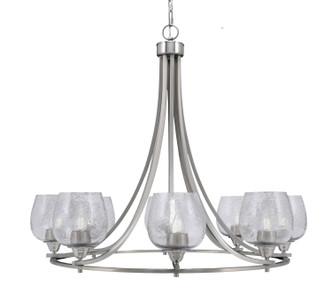Toltec Lighting - 3408-BN-4812 - Eight Light Chandelier - Paramount - Brushed Nickel