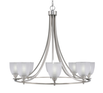 Toltec Lighting - 3408-BN-500 - Eight Light Chandelier - Paramount - Brushed Nickel