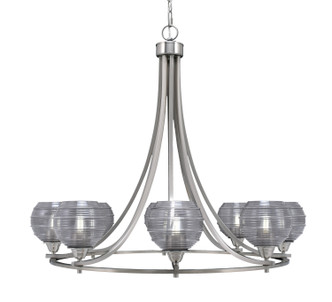 Toltec Lighting - 3408-BN-5112 - Eight Light Chandelier - Paramount - Brushed Nickel
