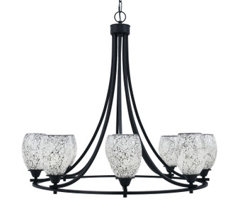 Toltec Lighting - 3408-MB-4165 - Eight Light Chandelier - Paramount - Matte Black