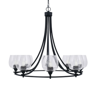 Toltec Lighting - 3408-MB-4810 - Eight Light Chandelier - Paramount - Matte Black