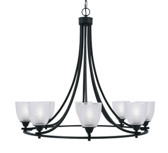 Toltec Lighting - 3408-MB-500 - Eight Light Chandelier - Paramount - Matte Black
