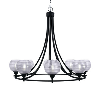 Toltec Lighting - 3408-MB-5110 - Eight Light Chandelier - Paramount - Matte Black