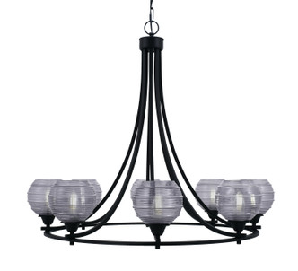 Toltec Lighting - 3408-MB-5112 - Eight Light Chandelier - Paramount - Matte Black