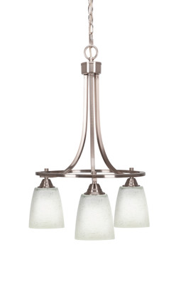 Toltec Lighting - 3413-BN-460 - Three Light Chandelier - Paramount - Brushed Nickel