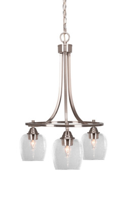 Toltec Lighting - 3413-BN-4810 - Three Light Chandelier - Paramount - Brushed Nickel