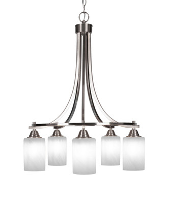 Toltec Lighting - 3415-BN-3001 - Five Light Chandelier - Paramount - Brushed Nickel