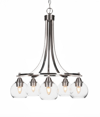 Toltec Lighting - 3415-BN-4100 - Five Light Chandelier - Paramount - Brushed Nickel