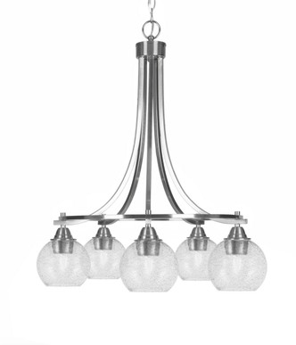 Toltec Lighting - 3415-BN-4102 - Five Light Chandelier - Paramount - Brushed Nickel