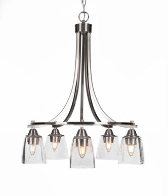 Toltec Lighting - 3415-BN-461 - Five Light Chandelier - Paramount - Brushed Nickel