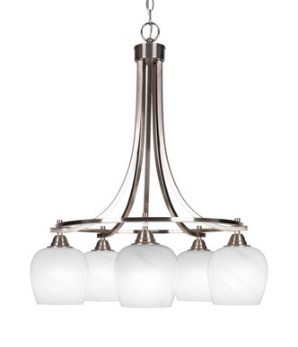 Toltec Lighting - 3415-BN-4811 - Five Light Chandelier - Paramount - Brushed Nickel