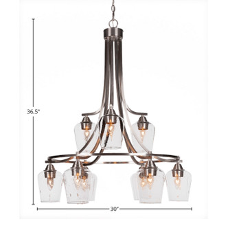 Paramount Nine Light Chandelier (3419-BN-210)