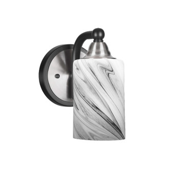 Toltec Lighting - 3421-MBBN-3009 - One Light Wall Sconce - Paramount - Matte Black & Brushed Nickel