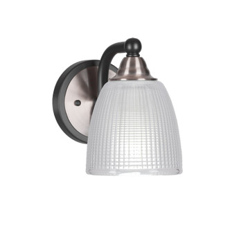 Toltec Lighting - 3421-MBBN-500 - One Light Wall Sconce - Paramount - Matte Black & Brushed Nickel