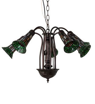 Stained Glass Pond Lily Seven Light Chandelier (236530) Stained Glass Pond Lily Seven Light Chandelier (236530)