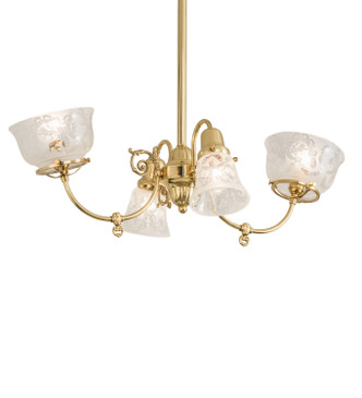 Meyda Tiffany - 242592 - Four Light Chandelier - Revival - Polished Brass