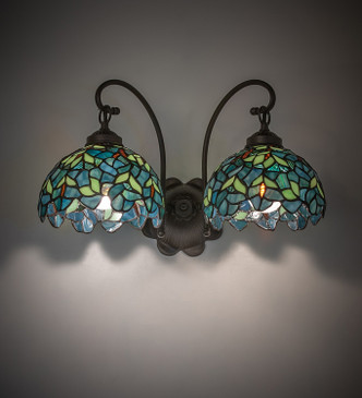 Nightfall Wisteria Two Light Wall Sconce (244821)