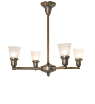 Meyda Tiffany - 295175 - Four Light Chandelier - Revival - Antique Brass