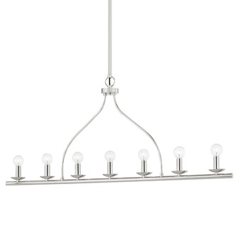Mitzi - H511907-PN - Seven Light Linear - Kendra - Polished Nickel