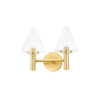 Mitzi - H540302-AGB - Two Light Bath and Vanity - Connie - Aged Brass