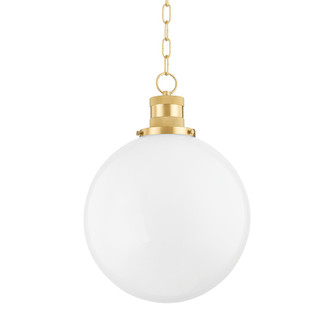 Mitzi - H770701L-AGB - One Light Pendant - Beverly - Aged Brass