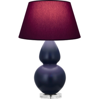 Robert Abbey - MMB62P - One Light Table Lamp - Double Gourd - Matte Midnight Blue Glazed Ceramic w/Lucite