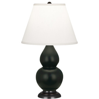 Robert Abbey - MOS51 - One Light Accent Lamp - Small Double Gourd - Matte Obsidian Glazed Ceramic w/Deep Patina Bronze