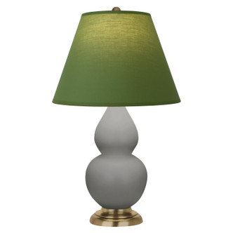 Robert Abbey - MST50G - One Light Accent Lamp - Small Double Gourd - Matte Smokey Taupe Glazed Ceramic w/Antique Natural Brass