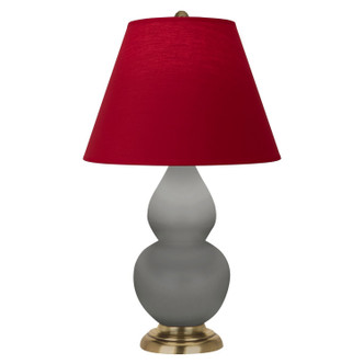 Robert Abbey - MST50R - One Light Accent Lamp - Small Double Gourd - Matte Smokey Taupe Glazed Ceramic w/Antique Natural Brass