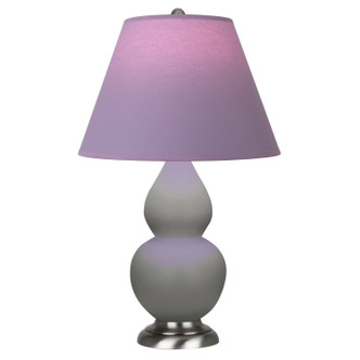 Robert Abbey - MST52L - One Light Accent Lamp - Small Double Gourd - Matte Smokey Taupe Glazed Ceramic w/Antique Silver