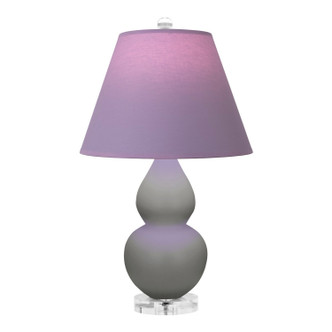 Robert Abbey - MST53L - One Light Accent Lamp - Small Double Gourd - Matte Smokey Taupe Glazed Ceramic w/Lucite