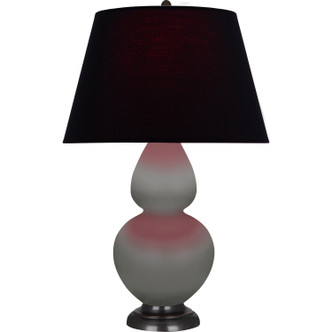 Robert Abbey - MST57K - One Light Table Lamp - Double Gourd - Matte Smokey Taupe Glazed Ceramic w/Deep Patina Bronze