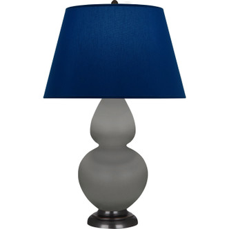 Robert Abbey - MST57N - One Light Table Lamp - Double Gourd - Matte Smokey Taupe Glazed Ceramic w/Deep Patina Bronze