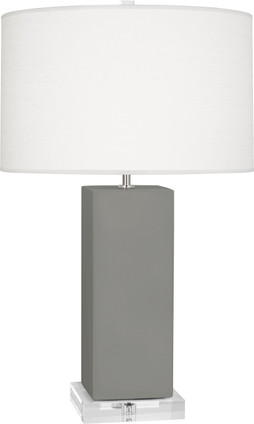 Robert Abbey - MST95 - One Light Table Lamp - Harvey - Matte Smokey Taupe Glazed Ceramic