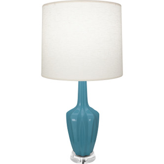 Robert Abbey - OB35 - One Light Accent Lamp - Small Emma - Steel Blue Glazed Ceramic w/Polished Nickel