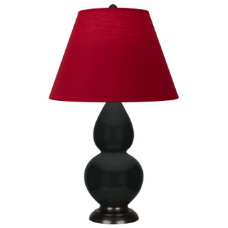 Robert Abbey - OS11R - One Light Accent Lamp - Small Double Gourd - Obsidian Glazed Ceramic w/Deep Patina Bronze