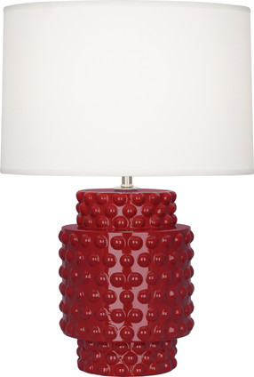 Robert Abbey - OX801 - One Light Accent Lamp - Small Dolly - Oxblood Glazed Textured Ceramic