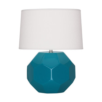Robert Abbey - PC02 - One Light Accent Lamp - Small Franklin - Peacock Glazed Ceramic