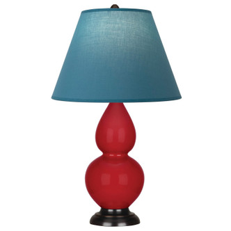 Robert Abbey - RR11B - One Light Accent Lamp - Small Double Gourd - Ruby Red Glazed Ceramic w/Deep Patina Bronze