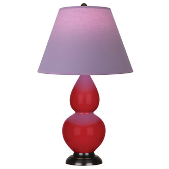 Robert Abbey - RR11L - One Light Accent Lamp - Small Double Gourd - Ruby Red Glazed Ceramic w/Deep Patina Bronze