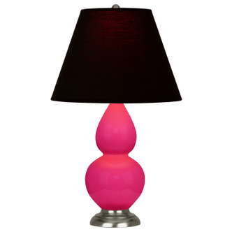 Robert Abbey - RZ12K - One Light Accent Lamp - Small Double Gourd - Razzle Rose Glazed Ceramic w/Antique Silver