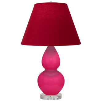 Robert Abbey - RZ13R - One Light Accent Lamp - Small Double Gourd - Razzle Rose Glazed Ceramic w/Lucite