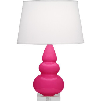Robert Abbey - RZ33X - One Light Accent Lamp - Small Triple Gourd - Razzle Rose Glazed Ceramic w/Lucite