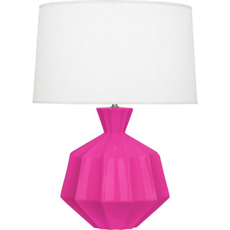 Robert Abbey - RZ999 - One Light Table Lamp - Orion - Razzle Rose Glazed Ceramic