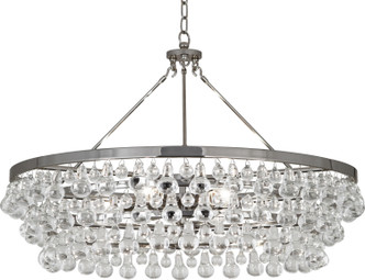 Robert Abbey - S1004 - Six Light Chandelier - Bling - Polished Nickel