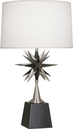 Robert Abbey - S1015 - One Light Table Lamp - Cosmos - Deep Patina Bronze w/Antique Silver